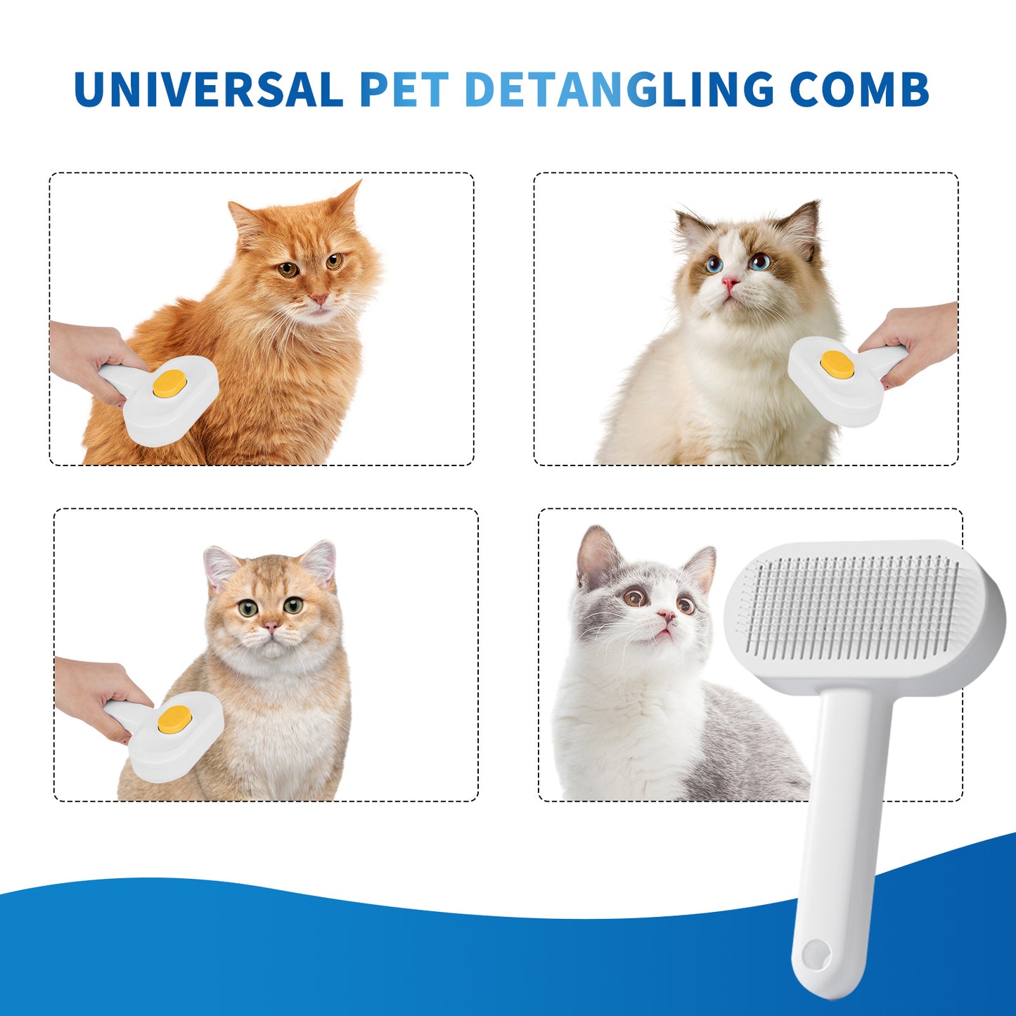 Efficient Universal Pet Hair Removal Comb, Gently Smoothing Out The Tangled Hair Of Your Beloved Pet, Carefully Caring For Every Gentle Touch