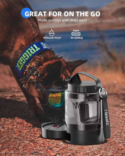 Lassot Portable Pull-out Water Bowl For Dogs, Large Capacity, Perfect For Camping, Hiking, Beach Trips, Road Trips, And Park Walks.