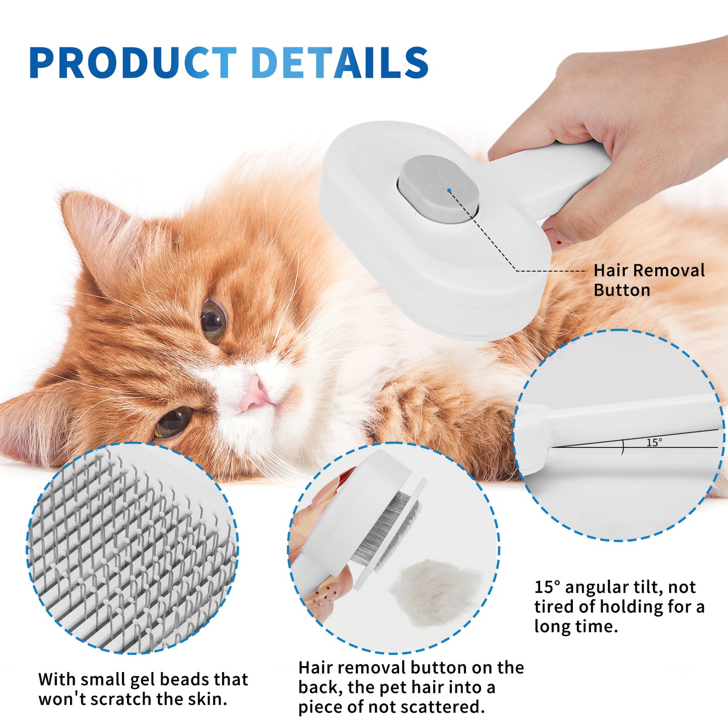 Efficient Universal Pet Hair Removal Comb, Gently Smoothing Out The Tangled Hair Of Your Beloved Pet, Carefully Caring For Every Gentle Touch