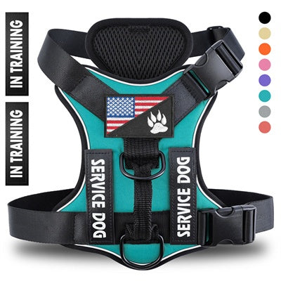 Reflective Breathable Solid Color Polyester Dog Strap Harness