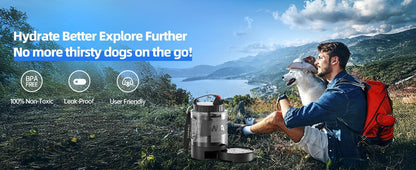 Lassot Portable Pull-out Water Bowl For Dogs, Large Capacity, Perfect For Camping, Hiking, Beach Trips, Road Trips, And Park Walks.